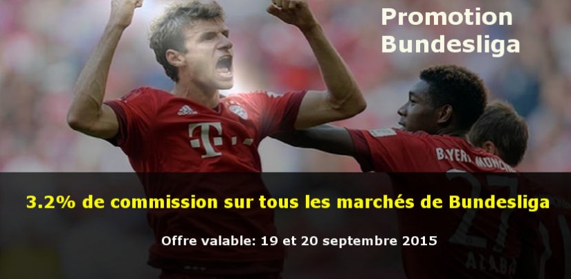 Bundesliga avec uniquement 3.2% de commission
