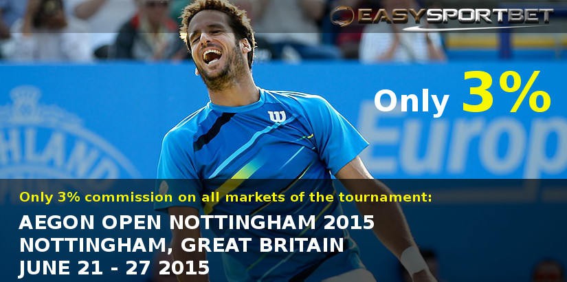 Bet on Aegon Nottingham Open with only 3.0% of commission